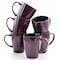 Elama Mulberry 14 oz Stoneware Mugs in Purple, 6PK EL-MULBERRY-6PC-CUPS - alternate 1