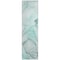 Homeroots 2' X 8' Teal and Gray Abstract Washable Non Skid Indoor Outdoor Runner Rug 559416 - alternate 7
