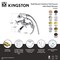 Kingston Brass Wall Mount Clawfoot Tub Faucet with Hand Shower, Antique Copper KS286AC - alternate 2