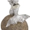 Homeroots 10" Brown and Silver Contemplative Mermaid Resin Tabletop Sculpture 401222 - alternate 8