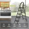 Wrightmaster 5-Step Iron Step Stool (9 ft. Reach), 330 lb. Load Capacity, with a Shelf and Anti-Slip Wide Pedals ZR-D5-BLACK - alternate 7