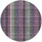 Homeroots 8' Plum Eggplant And Gray Round Plaid Washable Indoor Outdoor Area Rug 613989 - alternate 6