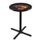 Holland Bar Stool Co 42" Blk Wrinkle Oregon State Pub Table, 36" dia. Top L211B4236OregSt - alternate 1