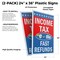 Signmission Income Tax E-file Fast Refunds, Plastic Signs Only 24 Inch x 36 Inch, Corrugated Plastic, 2PK CSB-2436-2PACK-IncomeTaxE-fileFastRefund - alternate 2