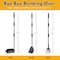 Furloo Dog Pooper Scooper Set. Heavy Duty Metal Tray, Rake & Spade, 38 in  Long Handle, Pet Waste Removal FLO3 - alternate 6