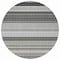 Homeroots 8' Black Round Striped Washable Indoor Outdoor Area Rug 576952 - alternate 8