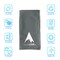 Alphacool Mesh Instant Cooling Towel (2-Pack) - Light Grey - One Size 675595812194 - alternate 8