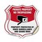 Signmission Private Property Shield Sign No Trespass, 18 inch X 18 inch, Vinyl Decal, 2PK SHI-D-2PACK-18-443 - alternate 1