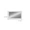 Homeroots 28" White Rectangle Wall Mounted Full Length Hanging Mirror 485196 - alternate 4