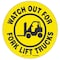 Brady Floor Safety Sign, 17in Dia x 0.011in D, Polyester 104501 - alternate 1