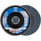 Pferd 5'' X-LOCK POLIFAN Flap Disc - Z SG POWER STEELOX, Zirconia, 80 Grit, Conical 60780 - alternate 1