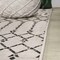 Jonathan Y Ourika Moroccan Geometric Textured Weave Cream/Black 3 ft Square Indoor/Outdoor Area Rug SMB108I-3SQ - alternate 8