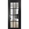 Sartodoors Solid Interior French, Felicia 3355 Matte Black with Clear Glass, Single Regular Panel Frame Trims FELICIA3355ID-BLK-4296 - alternate 1