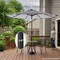 Pure Garden Striped Patio Umbrella, 9 Ft Sun Shade, Push Button Tilt for Outdoor Furniture, Deck or Backyard 50-LG1273 - alternate 17