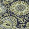 Homeroots 8' X 10' Fern Green And Blue Damask Washable Indoor Outdoor Area Rug 609069 - alternate 8