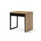 Homeroots 63" Natural and Black Wood and Metal Writing Desk 543780 - alternate 7
