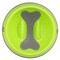 Lickimat OH Green Plastic Medium Pet Bowl For Dogs OB6003GN - alternate 2