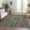 Homeroots 8' X 10' Gray Silver And Beige Oriental Washable Indoor Outdoor Area Rug 582077 - alternate 7