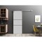 Sartodoors Sliding Barn Door with 6.6ft Hardware, Planum 0014 Matte Grey and Aluminum Strips, Rail Hangers Stu PLANUM0014BD-S-GRE-18 - alternate 1