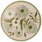 Homeroots 5' Ivory Green And Dark Green Round Floral Indoor Outdoor Area Rug 548140 - alternate 1