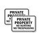 Signmission Private Property No Hunting No Trespassing, 18'' X 24'' 2 Signs, Heavy Gauge Aluminum, 2PK A-1824-2PACK-24843 - alternate 1