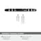 Amerock Carrione 3-3/4 inch 96mm Center-to-Center Marble Black/Polished Chrome Cabinet Pull BP36648MBK26 - alternate 2