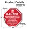 Signmission Danger Pesticide Storage Authorized, 10 inch X 10 inch, Vinyl Decal, 2PK OC-D-2PACK-10-45 - alternate 4
