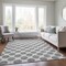 Homeroots 5' X 8' Gray And Ivory Polka Dot Washable Indoor Outdoor Area Rug 614900 - alternate 8