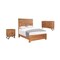Homeroots Three Piece Brown Solid Wood Bedroom Set 636248 - alternate 8