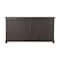 Homeroots 72in Dark Brown Solid Wood Shutter Style Sideboard with Four Doors 634320 - alternate 9
