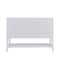 James Martin Vanities Olena 48" Single Vanity, Light Mappa Burl and Polished White, w/ 3 CM Siberian Silestone Top D804-V48-LMB-3SFR - alternate 10