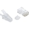 Black Box CAT6A MODULAR RJ-45 PLUG WITH LOAD BAR AND CLEAR SNAGLESS STRAIN RELIEF BOOT UNS, 100PK FMTP6A-CL-100PAK - alternate 1