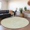 Homeroots 8' Artichoke Green And Gray Round Geometric Washable Indoor Outdoor Area Rug 594439 - alternate 6