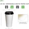Ecoquality 20oz White Disposable Paper Coffee Cups with Black DomeLids - For Office, and Latte, 100PK EQ20WPCBDL-100 - alternate 6