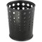 Safco Bubble Wastebasket, Round, Steel, 6 gal, Black 9740BL - alternate 1