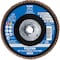 Pferd 5'' x 5/8-11 Thd. POLIFAN Flap Disc - CO-FREEZE SG INOX, Ceramic oxide, 50 Grit, Flat 61086 - alternate 3