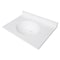 Kingston Brass 31" x 22" Solid Surface Vanity Top with Oval Sink, 8" Faucet Drillings, Glossy White KVPB3122A38 - alternate 1