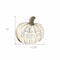 Homeroots 15" X 17" Cream Pumpkin Gather Here With Grateful Hearts Hanging Dimensional Sculpture 416052 - alternate 4