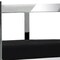 Homeroots 26" Black and Silver Velvet and Stainless Steel Low Back Counter Height Bar Chair 555078 - alternate 6