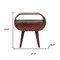 Homeroots 24" Brown Solid Wood One Drawer Nightstand 701706 - alternate 9