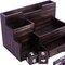 Homeroots Black Rustic Wood Desk or Counter Organizer 400940 - alternate 5