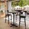 Flash Furniture Commercial 36" Black Faux Marble HPL Tabletop - Black Bar Height X Base ST-RD36-BKMAR-T3030B-GG - alternate 10