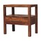 Homeroots 22" Brown Solid Wood One Drawer Nightstand 701710 - alternate 9