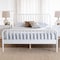 Baxton Studio Lucera Mid-Century White Full Size Bobbin Bed 257-14015-ZORO - alternate 10