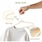 Simple Deluxe Kids Velvet Hangers, 11 Inch Durable Children Hangers for Closet, Beige White, 30PK HKHANGVELVETKID30WHT - alternate 6