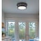 Z-Lite Bentley Matte Black 1 Light Flush Mount 7702F12-MB-LED - alternate 7