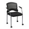 Office Star Products ProGrid Titanium Finish Rolling Visitors Ch, Coal 8640-30 - alternate 1