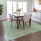 Homeroots 9' X 12' Mint Green Blue And Beige Abstract Washable Indoor Outdoor Area Rug 602573 - alternate 9