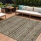 Homeroots 9' X 12' Brown Denim Blue And Beige Southwestern Washable Indoor Outdoor Area Rug 615954 - alternate 1