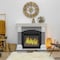 Homeroots 12" X 12" Tulipa Gray and White Peel and Stick Removable Tiles 555892 - alternate 7